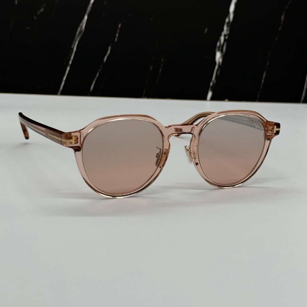 NEW TOM FORD TF974/K 74Z WOMEN ROUND PINK SUNGLASSES TOM FORD - Picture 1 of 9